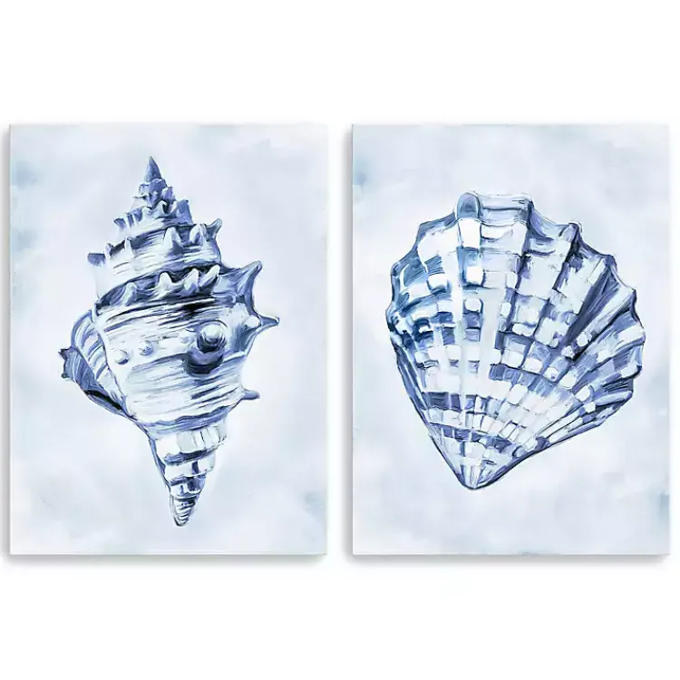 Canvas Art-Kirklands Home Blue Ocean Treasures Canvas Art Prints, Set of 2