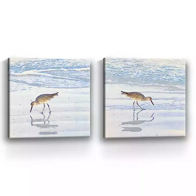 Canvas Art-Kirklands Home Sandpiper Dreams Canvas Art Prints, Set of 2 Blue