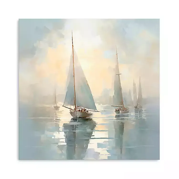 Canvas Art-Kirklands Home Silent Sailing Canvas Art Print Blue