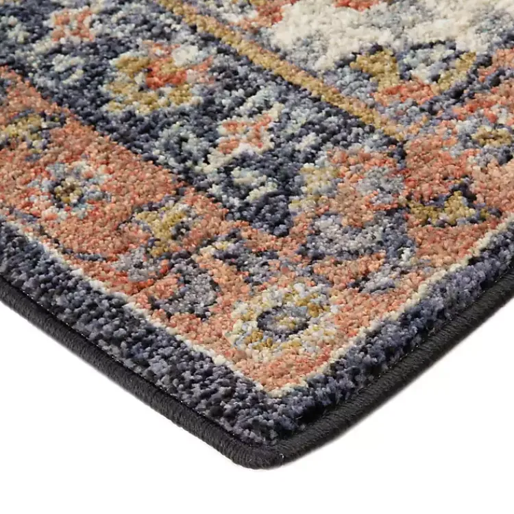 Area Rugs-Kirklands Home Jordan Bea Navy Blue Area Rug, 6x9