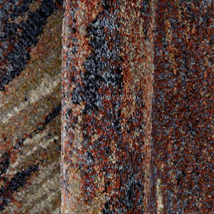 Area Rugs-Kirklands Home Jordan Delia Rust Area Rug, 5x7