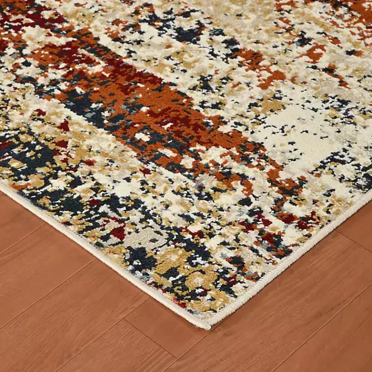 Area Rugs-Kirklands Home Bastia Ivory Orange Accent Rug, 2x3 Multi