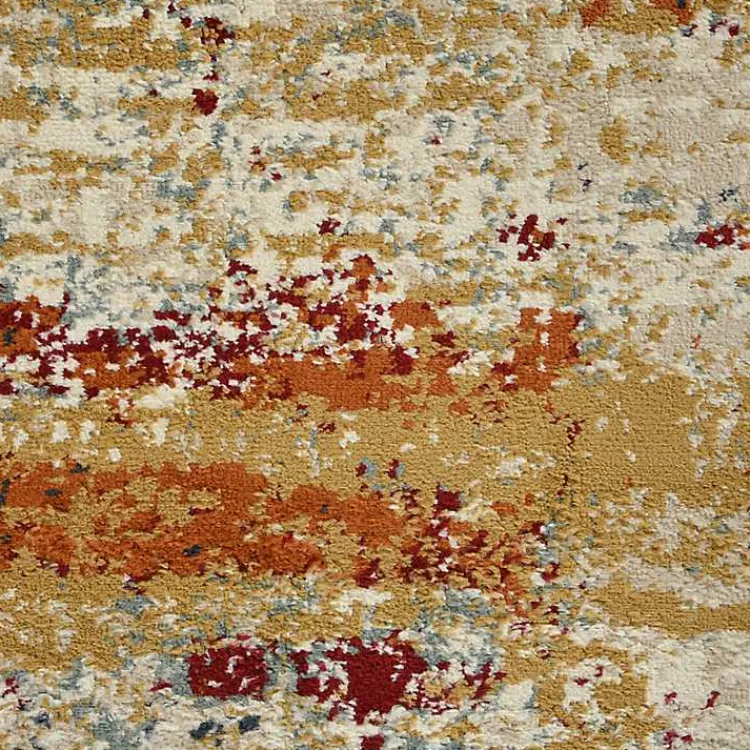 Area Rugs-Kirklands Home Bastia Ivory Orange Accent Rug, 2x3 Multi