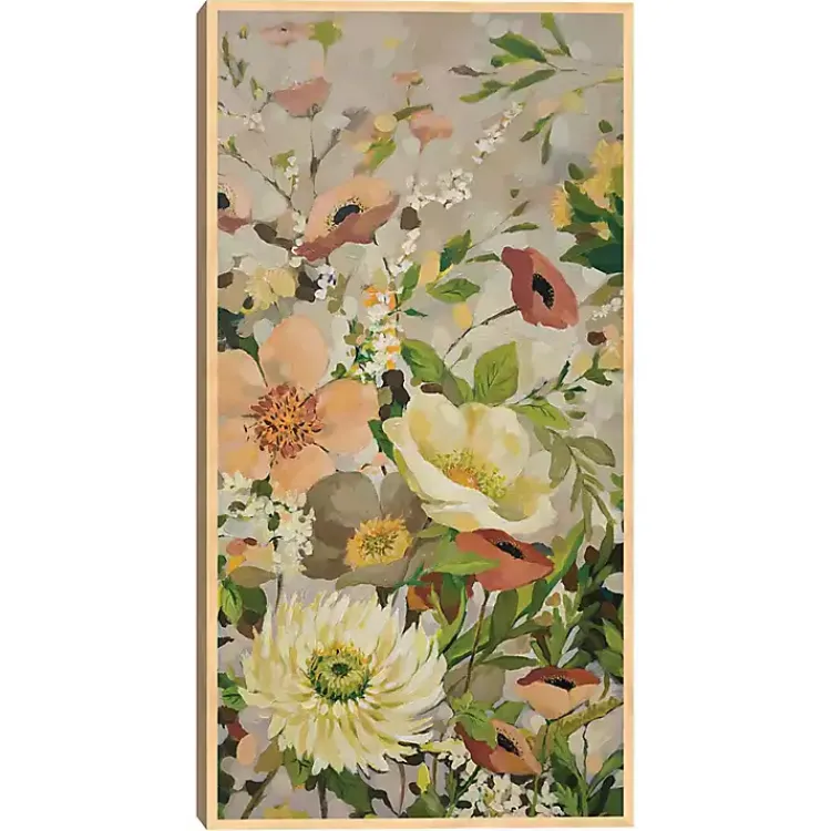 Canvas Art-Kirklands Home Flowers Framed Canvas Art Print Yellow