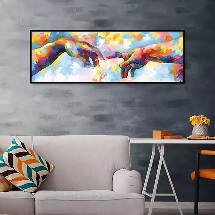 Canvas Art-Kirklands Home A Creation of Adam Framed Canvas Art Print Multi