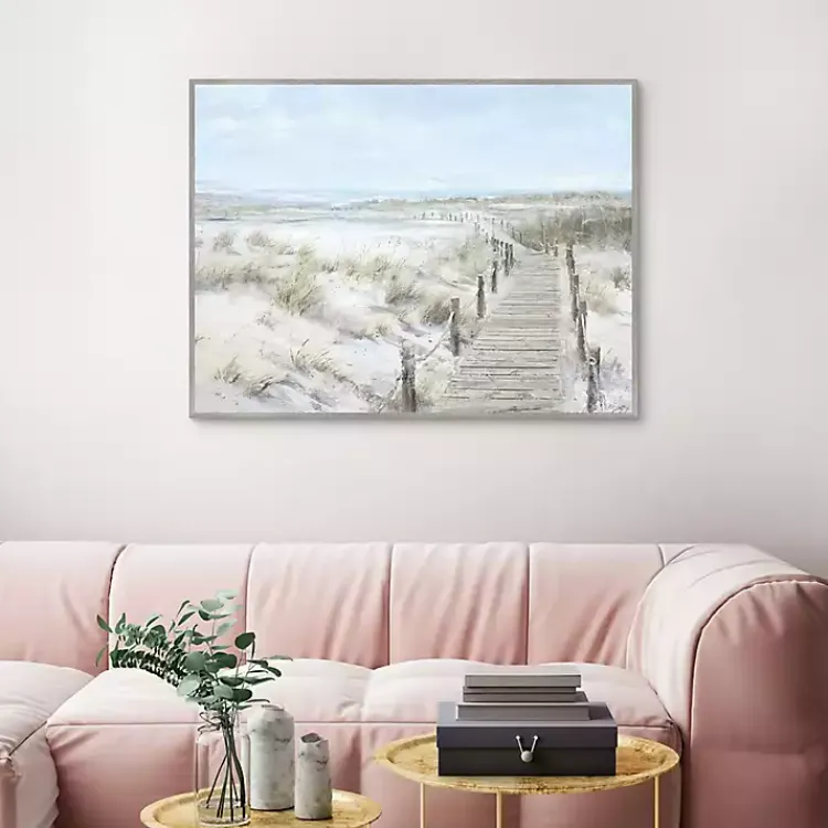 Canvas Art-Kirklands Home Walk To The Coast Framed Canvas Art Print Multi