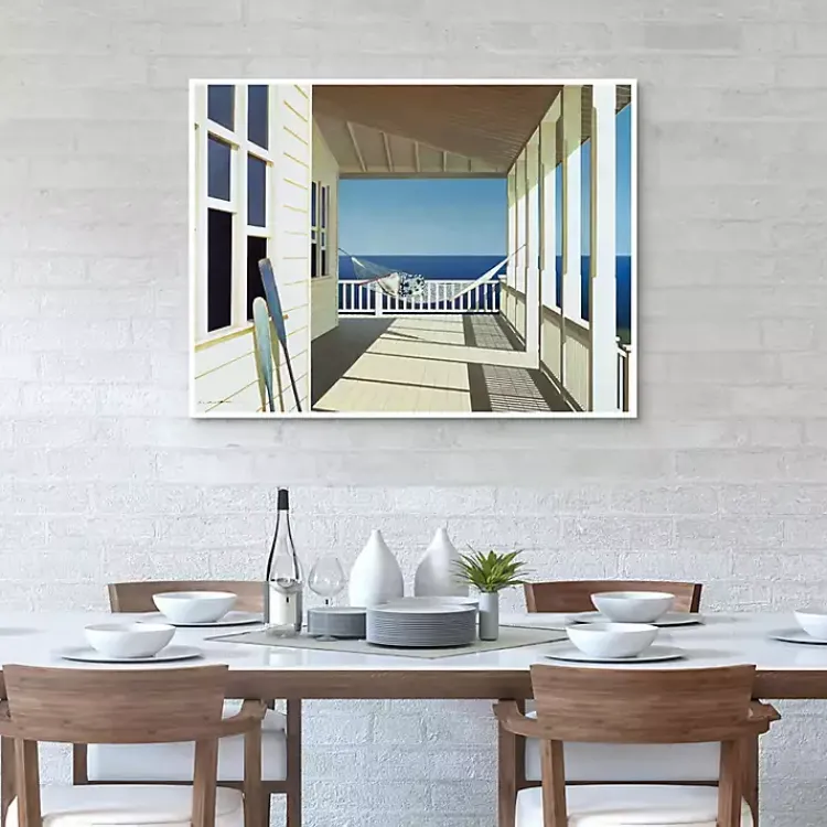 Canvas Art-Kirklands Home Porch Shadows Framed Canvas Art Print