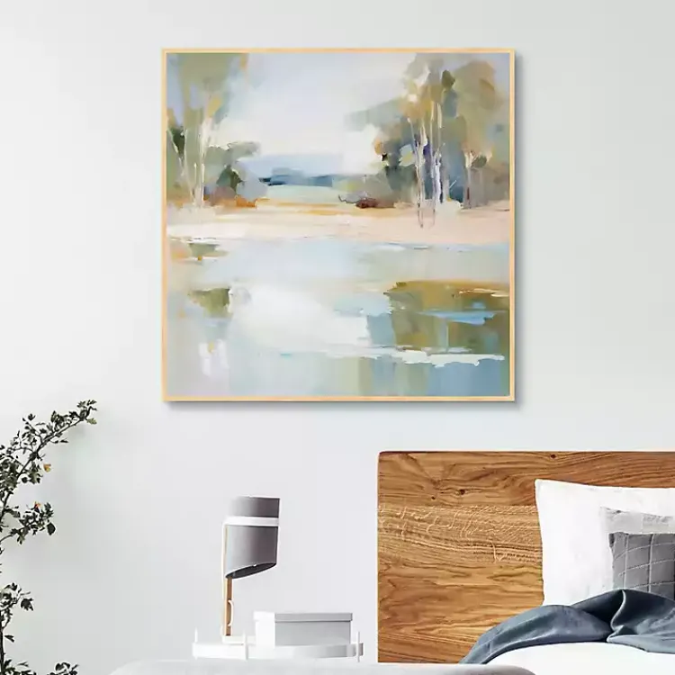 Canvas Art-Kirklands Home Water Whispers Framed Canvas Art Print Multi