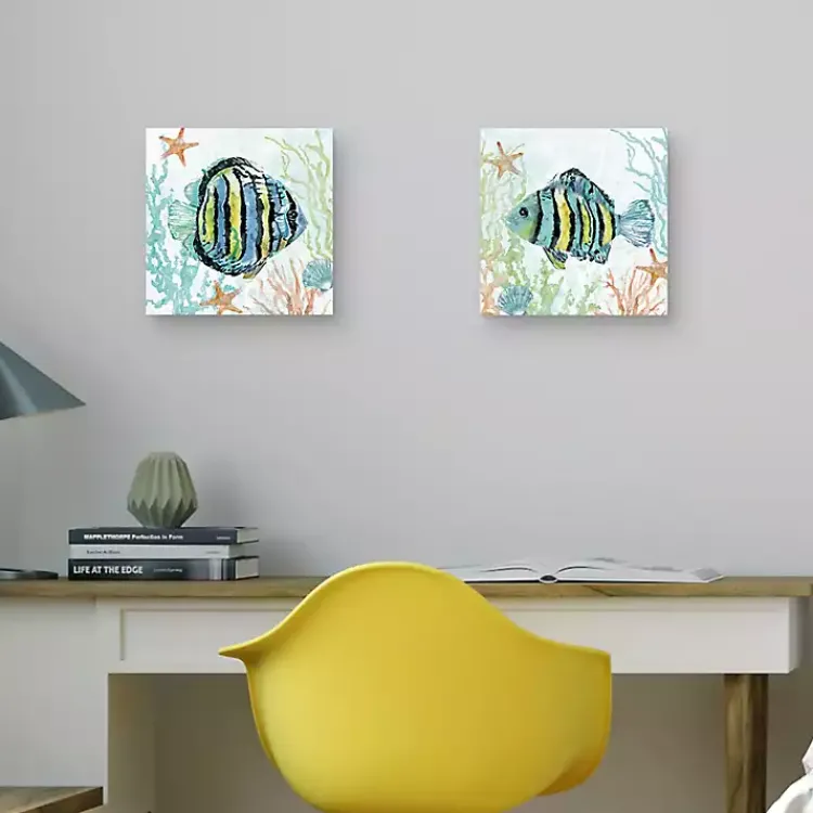 Canvas Art-Kirklands Home Colorful Swim Canvas Art Prints, Set of 2