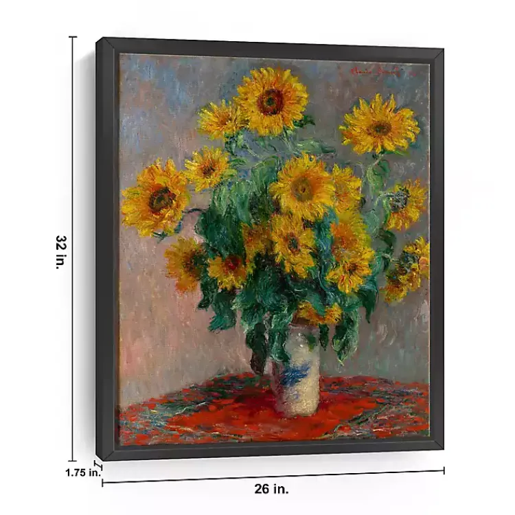 Canvas Art-Kirklands Home Bouquet of Sunflowers Framed Canvas Art Print