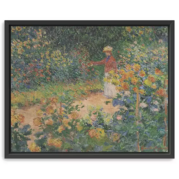 Canvas Art-Kirklands Home In the Garden Framed Canvas Art Print Green