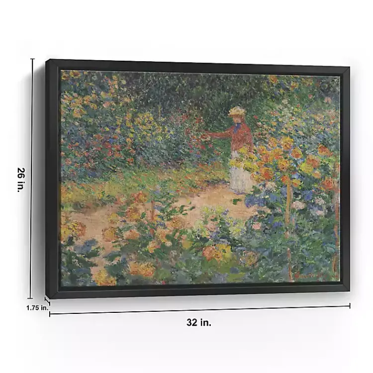 Canvas Art-Kirklands Home In the Garden Framed Canvas Art Print Green