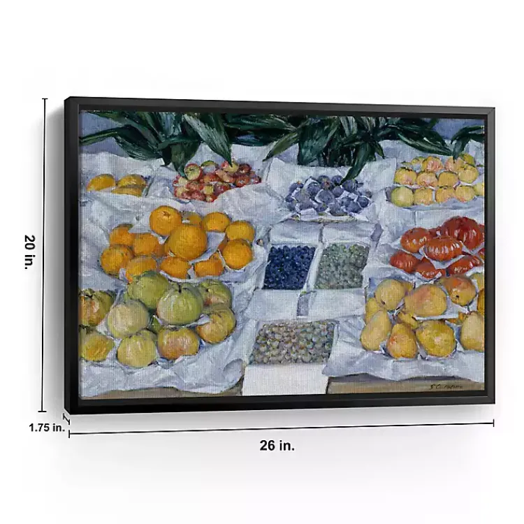 Canvas Art-Kirklands Home Fruit Displayed on Stand Canvas Print, 26x20 in.