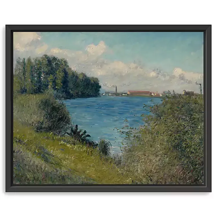 Canvas Art-Kirklands Home Seine at Argenteuil Framed Canvas Art Print