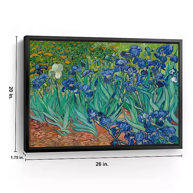 Canvas Art-Kirklands Home Irises Framed Canvas Art Print, 26x20 in.