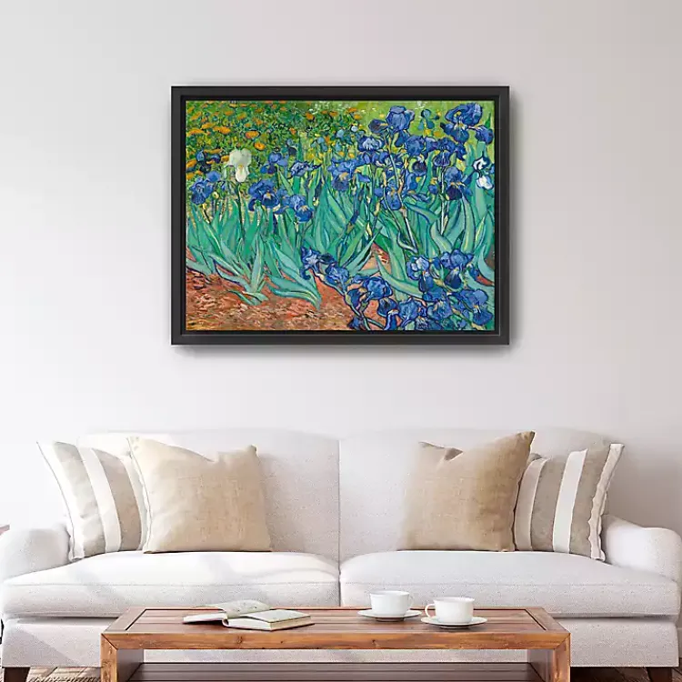 Canvas Art-Kirklands Home Irises Framed Canvas Art Print, 42x32 in.