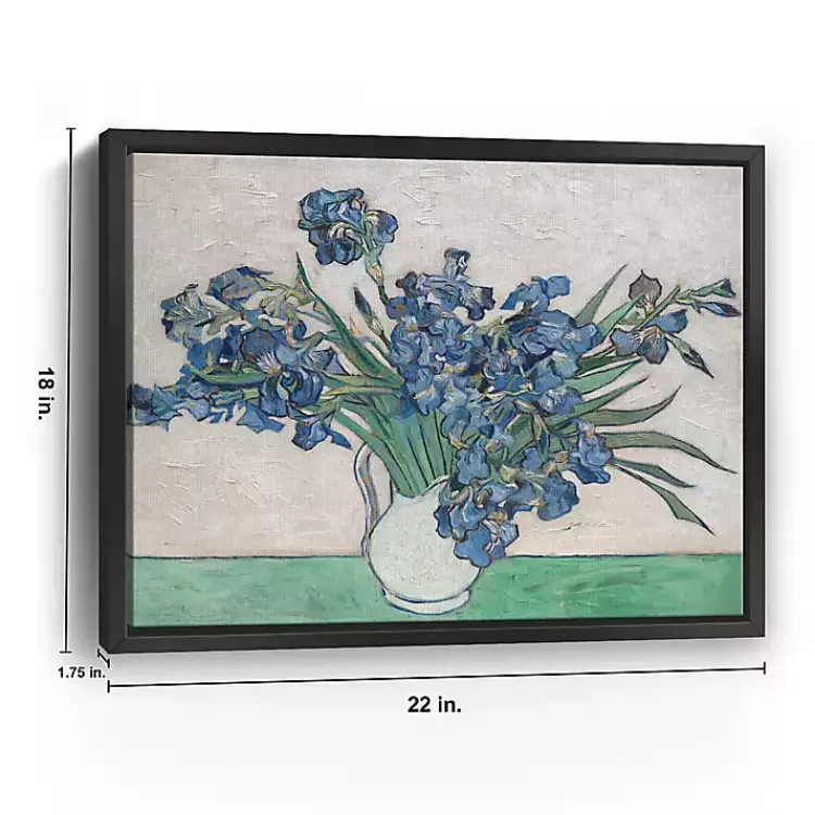 Canvas Art-Kirklands Home Irises II Framed Canvas Art Print, 22x18 in.