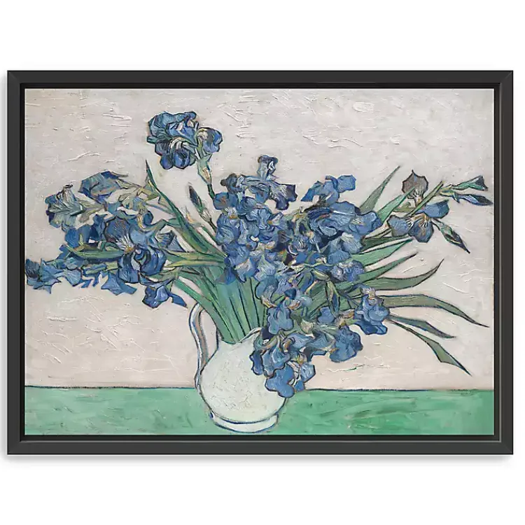Canvas Art-Kirklands Home Irises II Framed Canvas Art Print, 42x32 in.