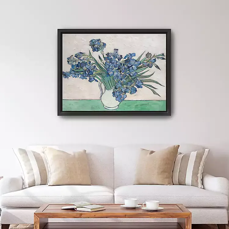 Canvas Art-Kirklands Home Irises II Framed Canvas Art Print, 42x32 in.