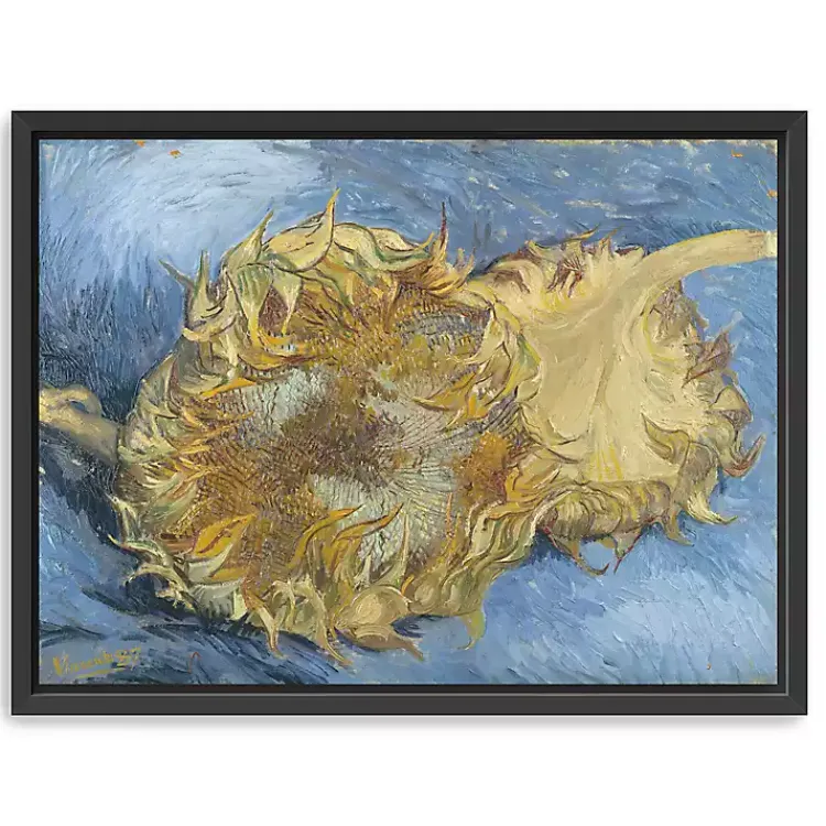 Canvas Art-Kirklands Home Two Cut Sunflowers Framed Canvas Art Print