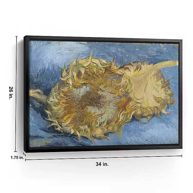 Canvas Art-Kirklands Home Two Cut Sunflowers Framed Canvas Art Print