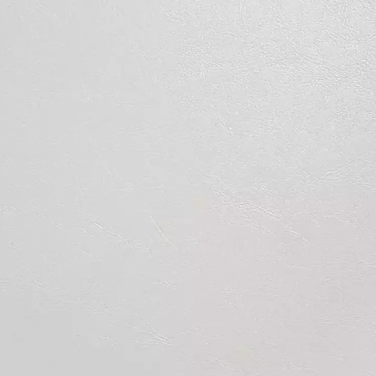 Benches & Ottomans-Kirklands Home Faux Leather Eliza Round Storage Ottoman White