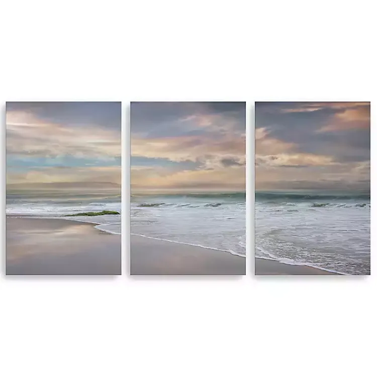 Canvas Art-Kirklands Home Soft Twilight Canvas Art Prints, 32x48, Set of 3 Multi