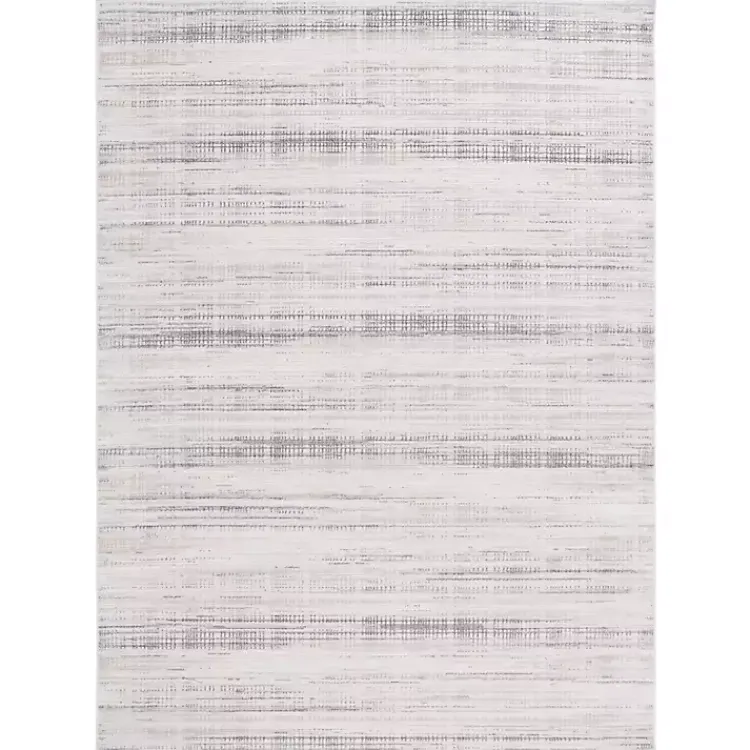 Area Rugs-Kirklands Home Gray and Ivory Whisper Striated Area Rug, 8x10