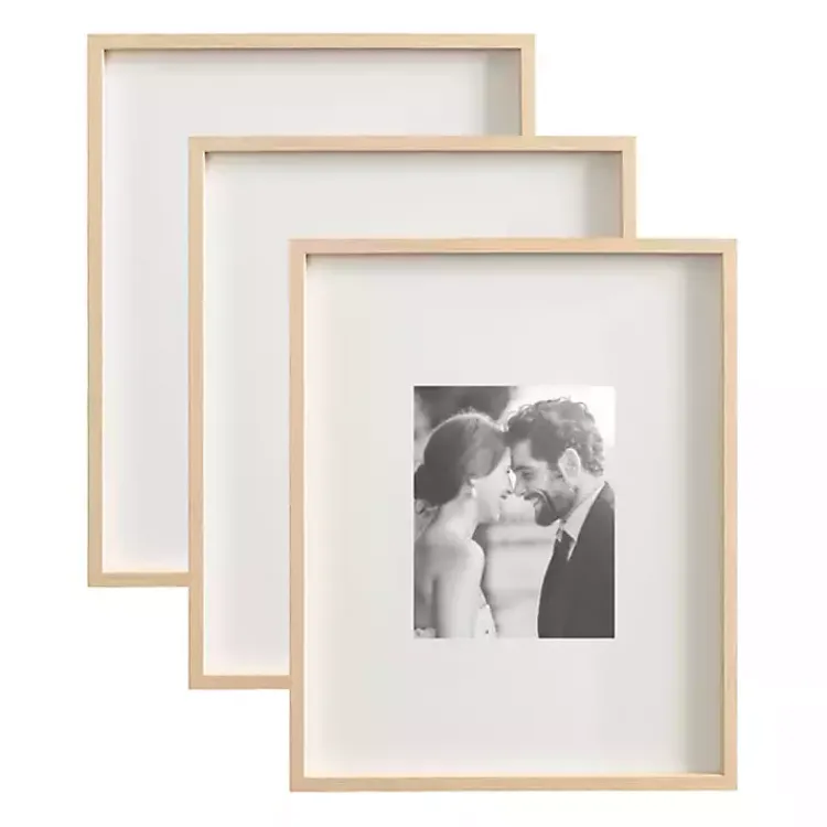Gallery Wall Frames-Kirklands Home Natural Gibson 3-pc. Gallery Wall Frame Set
