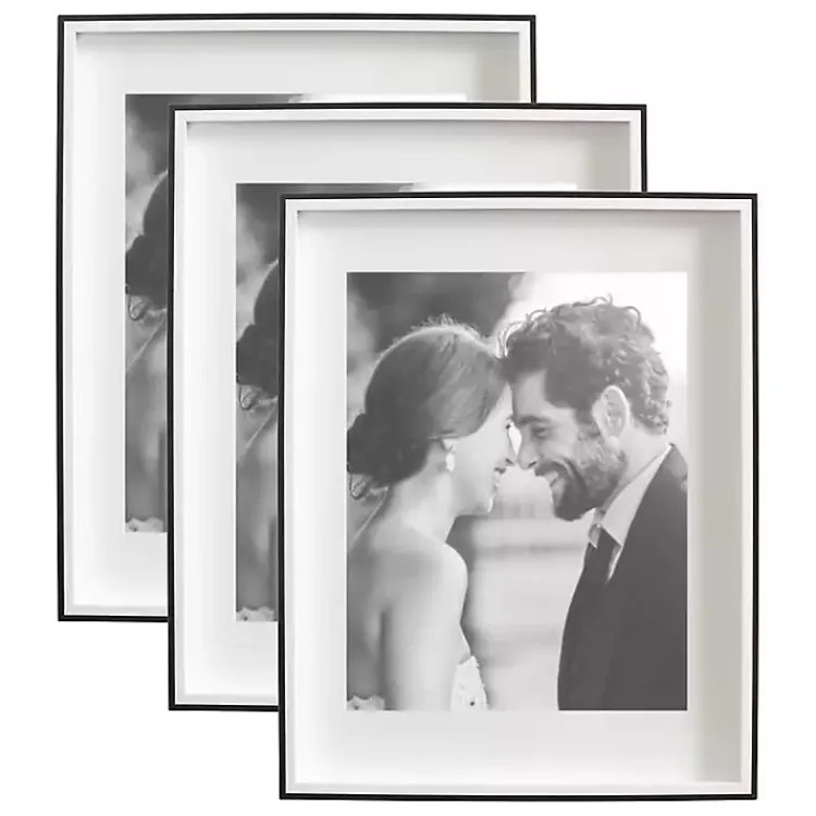 Gallery Wall Frames-Kirklands Home Black Gibson 3-pc. Gallery Frame Set, 14x18 in.