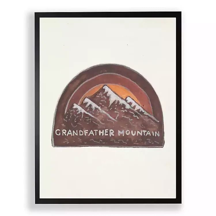 Framed Art-Kirklands Home Grandfather Mountain Framed Art Print Brown