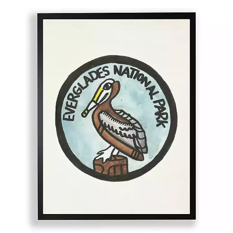 Framed Art-Kirklands Home Everglades Pelican Framed Art Print