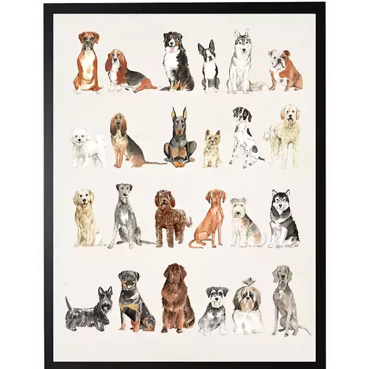 Wall Quotes & Signs-Kirklands Home One Big Happy Dog Family Framed Wall Plaque