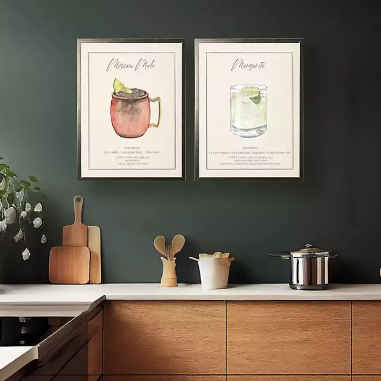 Framed Art-Kirklands Home Margarita Framed Art Print Green