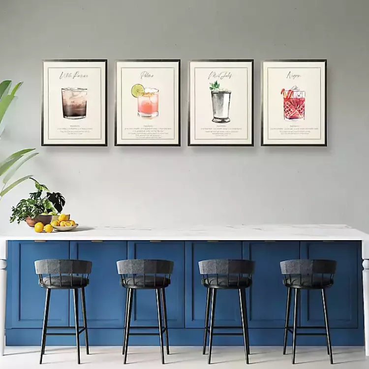 Framed Art-Kirklands Home White Russian Framed Art Print Brown