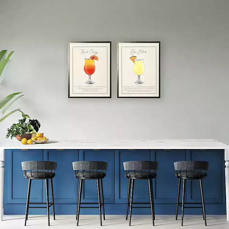 Framed Art-Kirklands Home Tequila Sunrise Framed Art Print Orange