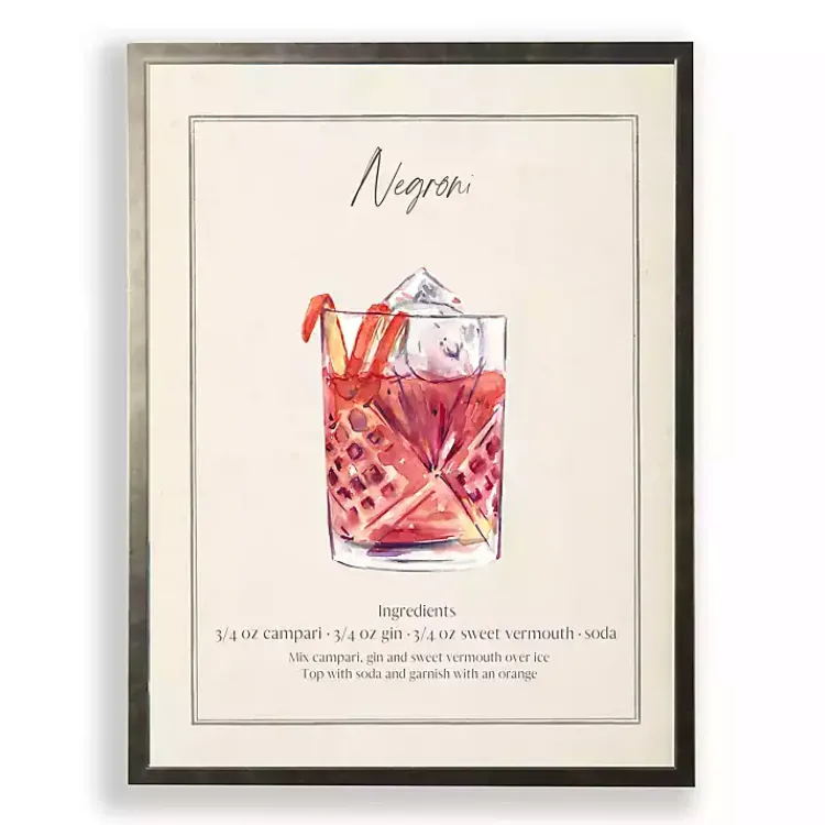 Framed Art-Kirklands Home Negroni Framed Art Print Purple