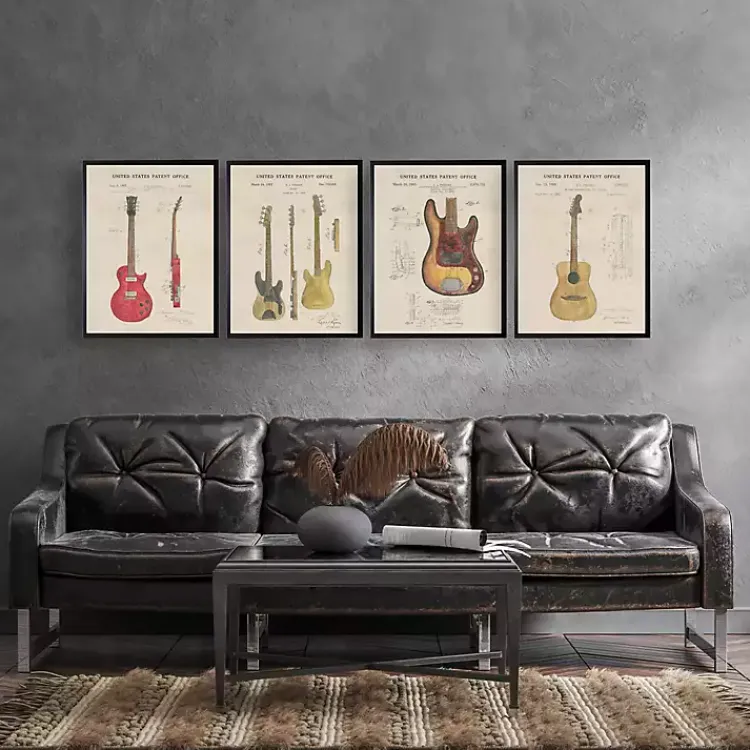 Framed Art-Kirklands Home Fender Guitar Framed Art Print