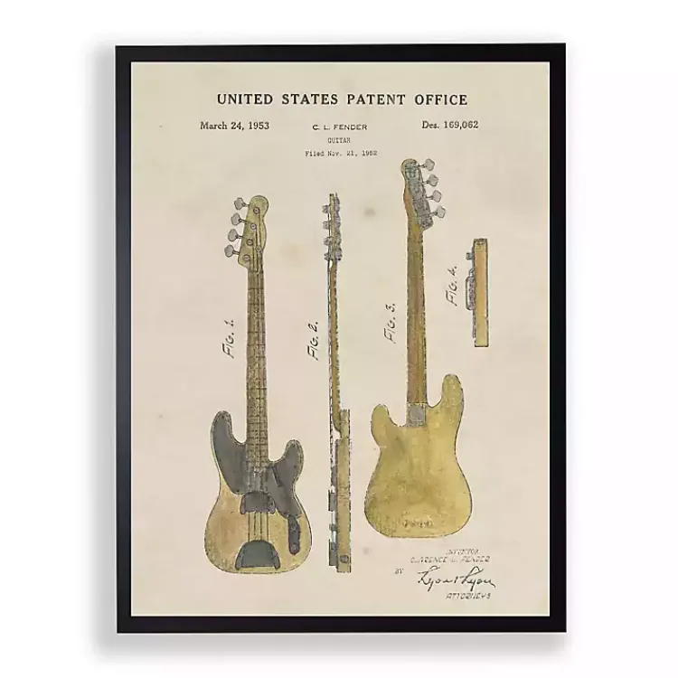Framed Art-Kirklands Home Guitar Framed Art Print
