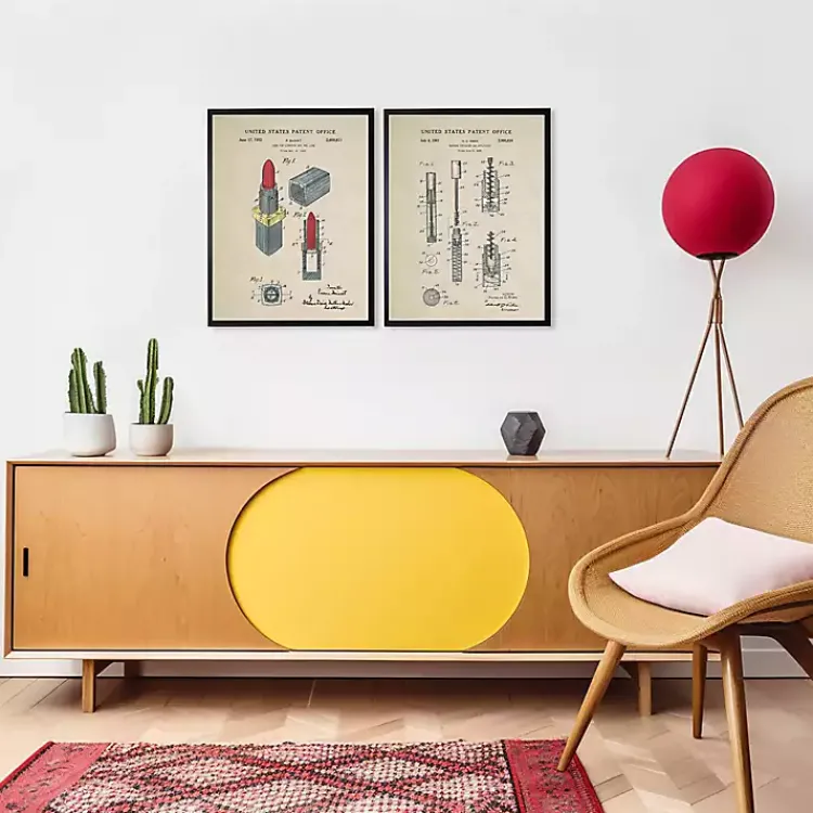 Framed Art-Kirklands Home Mascara Patent Framed Art Print