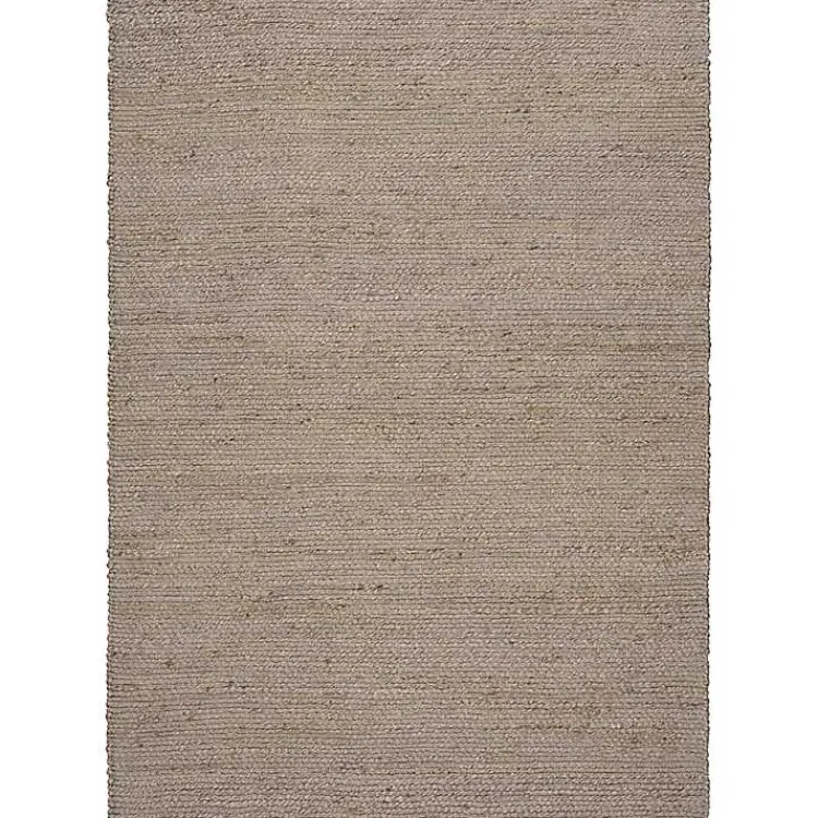 Area Rugs-Kirklands Home Jaxon Natural Jute Area Rug, 5x7 Gray