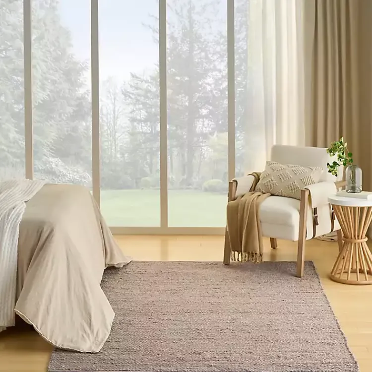 Area Rugs-Kirklands Home Jaxon Natural Jute Area Rug, 5x7 Gray