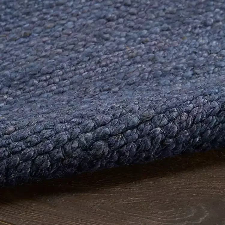Area Rugs-Kirklands Home Jaxon Navy Natural Jute Area Rug, 5x7 Blue