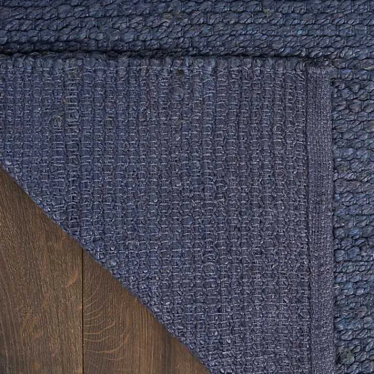 Area Rugs-Kirklands Home Jaxon Navy Natural Jute Area Rug, 5x7 Blue