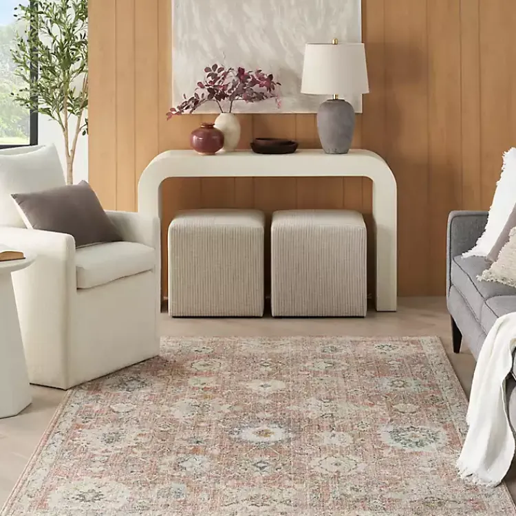 Area Rugs-Kirklands Home Vintage Rust Oushak Area Rug, 5x7