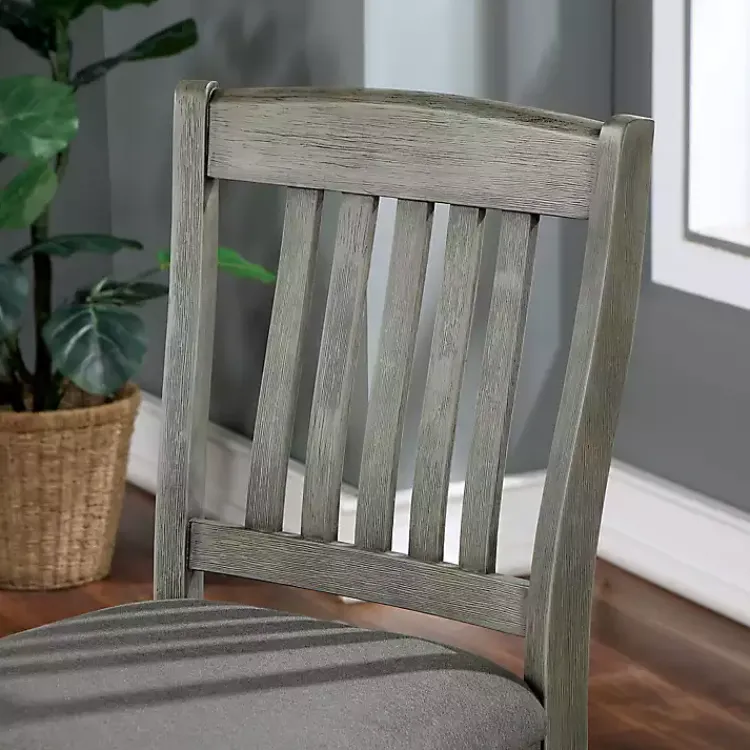 Bar Stools & Counter Height Stools-Kirklands Home Wire-Brushed Noreste Counter Stools, Set of 2 Gray