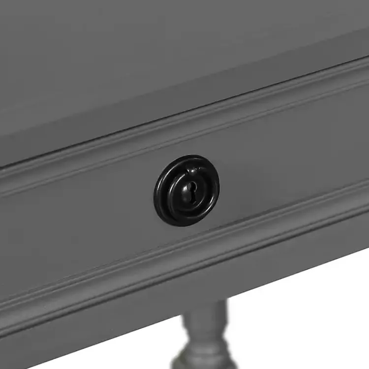 Accent & End Tables-Kirklands Home Dark Wood Barrett Accent Table Gray
