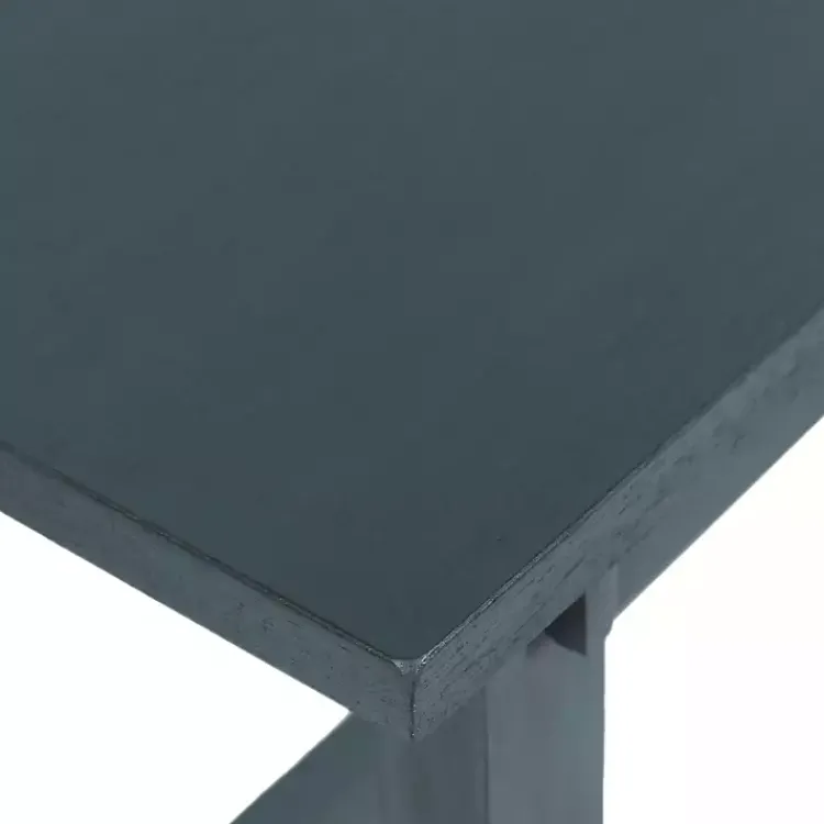 Benches & Ottomans-Kirklands Home Antique Navy Wood Noah Bench Blue