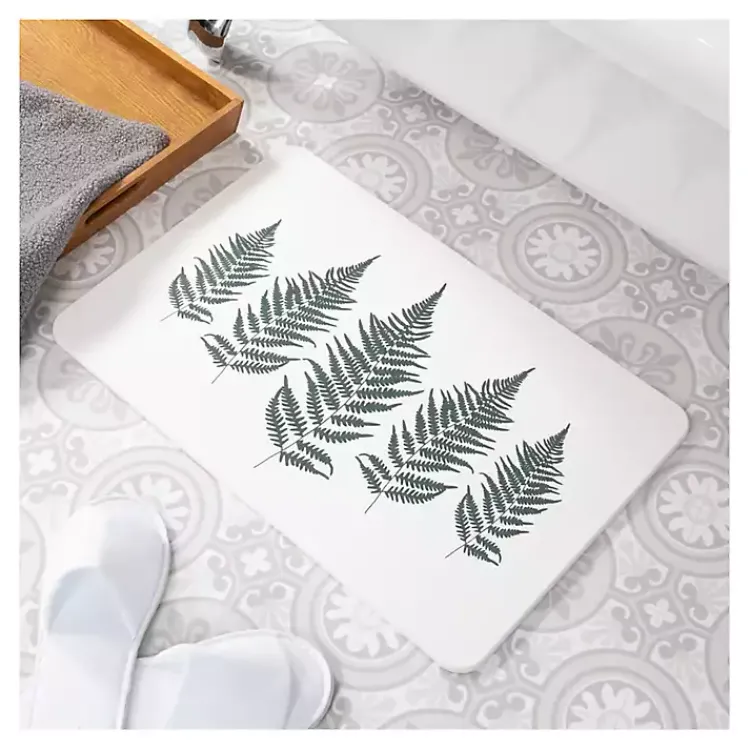 Bathroom Rugs-Kirklands Home Fern Stone Bath Mat