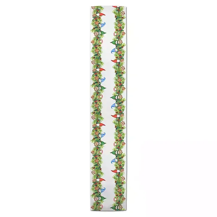 Table Linens-Kirklands Home Gnome and Cookies Twill Table Runner, 90 in. Multi